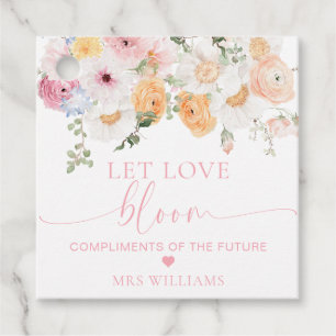 Etiquetas Para Recuerdos Millie Floral Deja que el amor florezca Favor