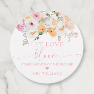 Etiquetas Para Recuerdos Millie Floral Deja que el amor florezca Favor