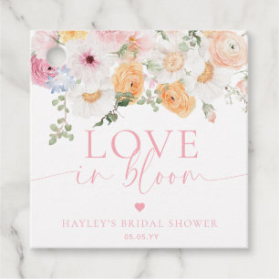 Etiquetas Para Recuerdos Millie Floral Love In Bloom Bridal Shower