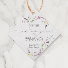 Etiquetas Para Recuerdos Mini botella de champán