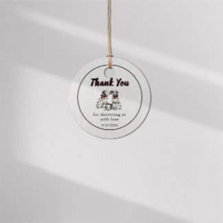 Etiquetas Para Recuerdos Minimalist Gender Neutral Chic Dalmation 