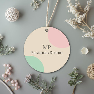 Etiquetas Para Recuerdos Minimalist Pastel Branding Design