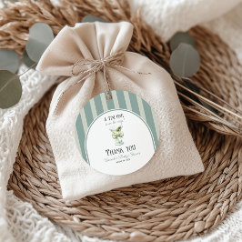 Etiquetas Para Recuerdos Minimalist Retro Bow Tini One Martini Baby Shower