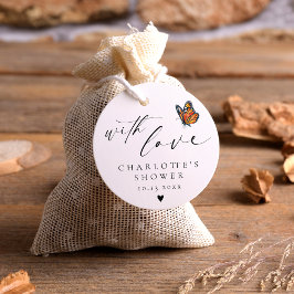 Etiquetas Para Recuerdos Minimalista Gracias, Monarch Butfly Shower