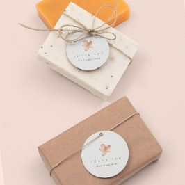 Etiquetas Para Recuerdos Minimalista Hoja de Otoño Gracias