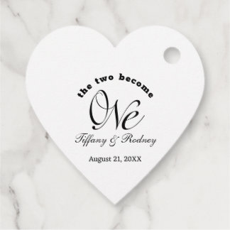 Etiquetas Para Recuerdos Minimalistas Los Dos Se Convierten En Un Boda