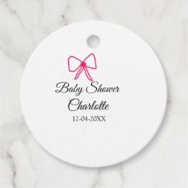 ETIQUETAS PARA RECUERDOS MÍNIMO DE FECHA DE AÑADIDA DE NOMBRE DE BABY SHOWE