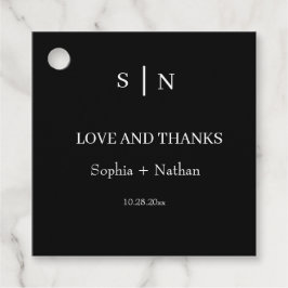 Etiquetas Para Recuerdos Mínimo y Moda | Boda blanco y negro