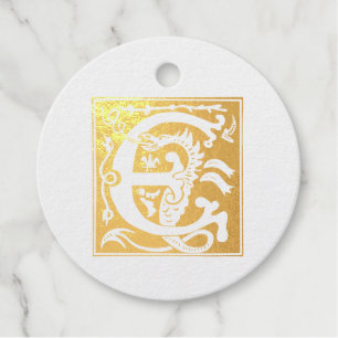 Etiquetas Para Recuerdos Míticas criaturas del siglo XVI Capital decorativa