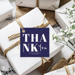 Etiquetas Para Recuerdos Moda Marina Azul Negrita Gracias Fiesta De Bodas