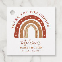 Moda Terracotta Boho Rainbow Baby Shower Gracias