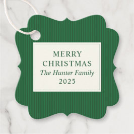 Etiquetas Para Recuerdos Modern Christmas Minimal Holiday Favor Green