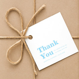 Etiquetas Para Recuerdos Modern Minimalist Blue Birthday 