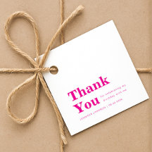 Modern Minimalist Pink Birthday 