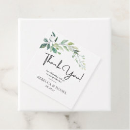 Etiquetas Para Recuerdos Modern Watercolor Eucalyptus Leaves Greenery