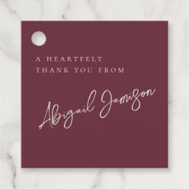 Etiquetas Para Recuerdos Moderna ducha de novia de ciruelas Minimalistas