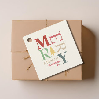 Etiquetas Para Recuerdos Moderna Y Moderna Merry Y Brillante Colorido Minim