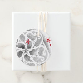 Etiquetas Para Recuerdos Moderno copo de nieve de invierno escandinavo