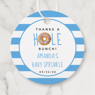 Etiquetas Para Recuerdos Modernos Donut Boys Baby Shower Sprinkle Gracias