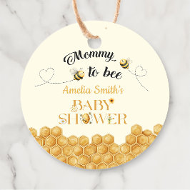 Etiquetas Para Recuerdos Momy To Bee Baby Shower 