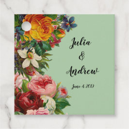 Etiquetas Para Recuerdos Moneda floral