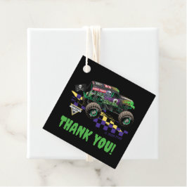 Etiquetas Para Recuerdos Monster Jam Grave Digger Gracias