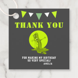 Etiquetas Para Recuerdos Monstruo de Slime moderno Gracias