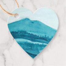 Mt Tamalpais Turquoise Watercolor