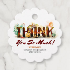 Etiquetas Para Recuerdos Muchas gracias al estilo mexicano