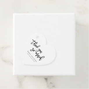 Etiquetas Para Recuerdos Muchas gracias Nombres Gracias boda Heart