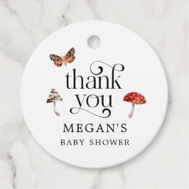 Etiquetas Para Recuerdos Mushroom Boho Baby Shower