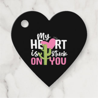 Etiquetas Para Recuerdos My Heart Is Stuck On You Cactus Heartfelt Design 