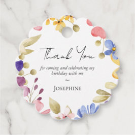 Etiquetas Para Recuerdos Nacimiento de la floral femenina