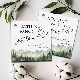 Etiquetas Para Recuerdos Nada Fancy Ama Solamente La Boda Elegante