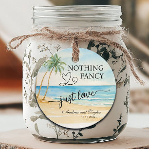 Etiquetas Para Recuerdos Nada Fancy Ama Solamente La Boda Elegante