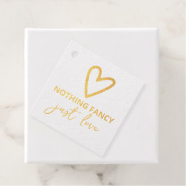 Etiquetas Para Recuerdos Nada Fancy Just Love Minimalista Boda