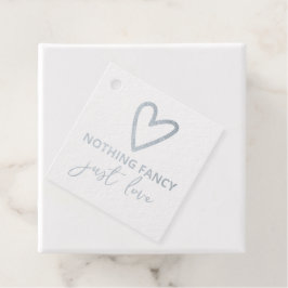 Etiquetas Para Recuerdos Nada Fancy Just Love Minimalista Boda