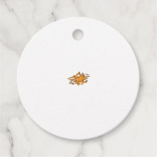 Etiquetas Para Recuerdos Naranja amarillento, decorativo amarillo anaranjad