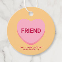 Naranja amigo de conversación rosa corazón de San 