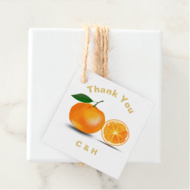 Etiquetas Para Recuerdos Naranjas de Florida y Flor Personalizadas