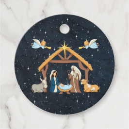 Etiquetas Para Recuerdos Natividad Navideña Adorable