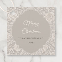 Navidad con encaje floral victoriano vintage