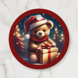 Etiquetas Para Recuerdos Navidades acogedores Teddy Gift TWArt