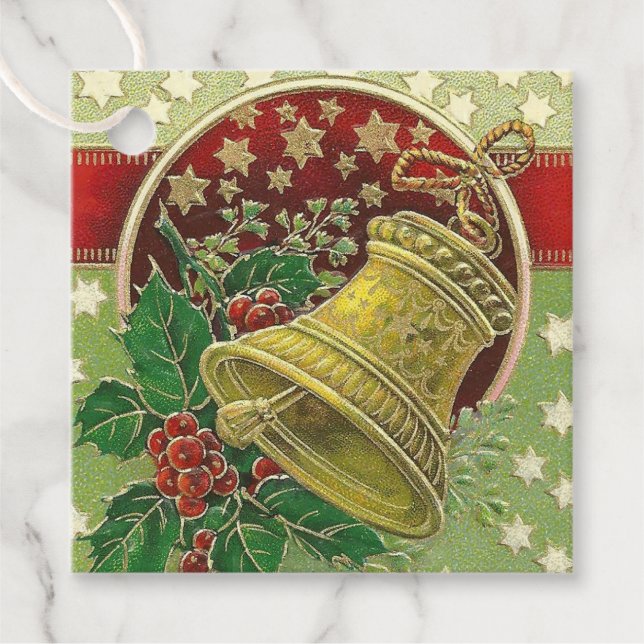 Etiquetas Para Recuerdos Navidades Bell (Anverso)