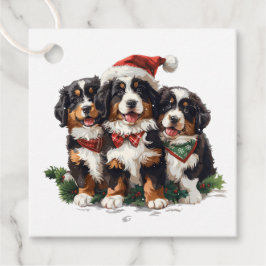 Etiquetas Para Recuerdos Navidades Bernese Mountain Dogs