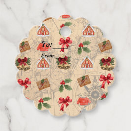 Etiquetas Para Recuerdos Navidades clásicos