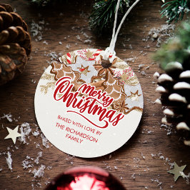 Etiquetas Para Recuerdos Navidades cookie regalo horneado con feriado de am
