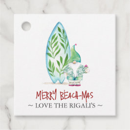 Etiquetas Para Recuerdos Navidades costeros de color de agua dulce