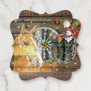 Etiquetas Para Recuerdos Navidades Cowboy Boots Garland