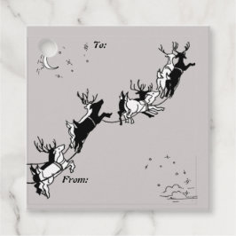 Etiquetas Para Recuerdos Navidades de Chalkboard Ropas de reno